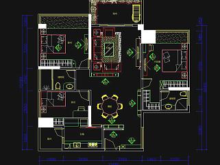 家居住宅CAD施工图，CAD建筑图纸免费下载