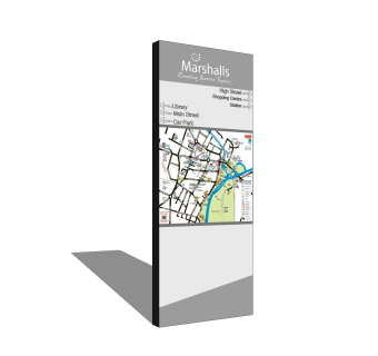 现代指示牌sketchup模型，指示牌草图大师模型下载