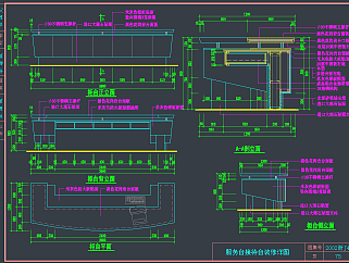 原创服务台CAD详图，服务台CAD施工图纸下载