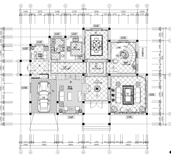 别墅施工图cad图纸下载dwg文件下载