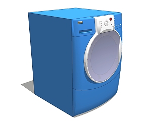  现代洗衣机SU模型，洗衣机sketchup模型下载