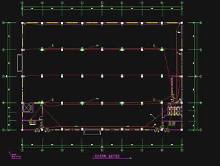 厂房电气施工图CAD图纸