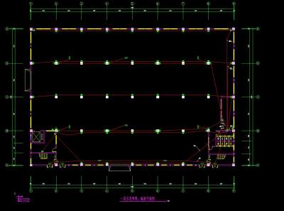 厂房电气施工图CAD图纸