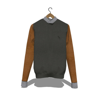 现代男士服装草图大师模型，服装sketchup模型下载