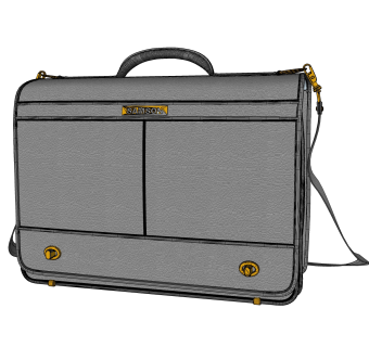 现代休闲单肩手提包草图大师模型,服装店衣架su模型下载