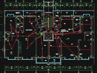 住宅楼电气CAD施工图，住宅楼电气CAD图纸下载