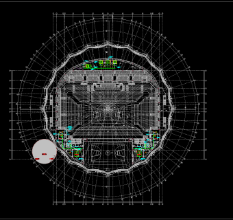某市两万平体育中心电气施工图，电气CAD施工图纸下载