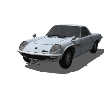 美式汽车免费su模型，汽车sketchup模型，汽车su素材下载