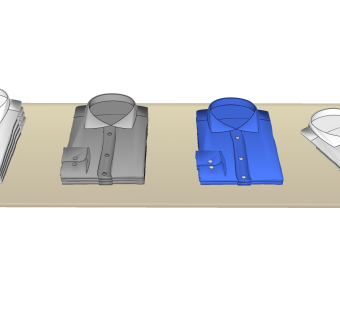 现代衣服草图大师模型，衣服SU模型下载