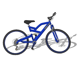 山地自行车sketchup模型，自行车skp模型下载