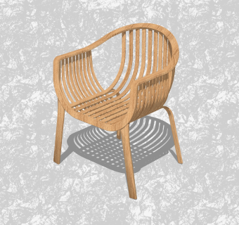 现代创意小座椅su模型，休闲椅sketchup模型下载