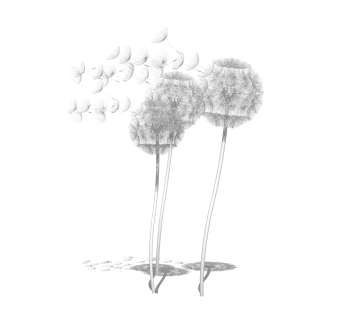 现代金属蒲公英雕塑小品草图大师模型，金属蒲公英雕塑小品sketchup模型免费下载