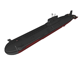 <em>核潜艇</em>sketchup模型，<em>核潜艇</em>skp模型下载