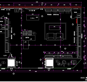 现代商品店CAD施工图，商品店CAD图纸下载