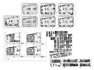 建材家居商场框架结构图设计,商场购物中心CAD详图下载