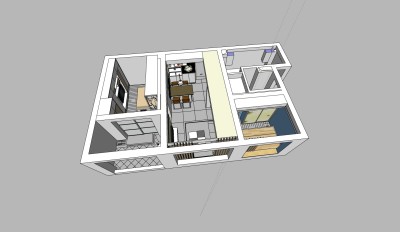  现代家装SU模型，家装草图大师模型下载