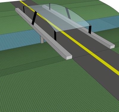 现代公路草图大师模型，公路SKP模型下载