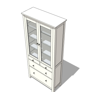 边柜su模型下载，边柜草图大师模型
