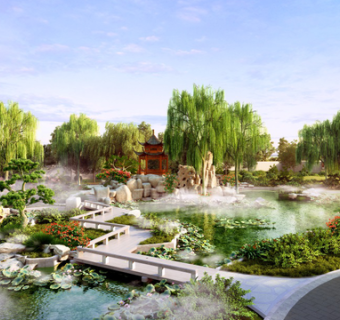 新中式别墅庭院景观设计全套施工图