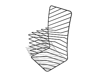   现代 简约椅子草图大师模型，椅子SU模型下载