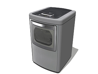 xnypy现代滚筒洗衣机免费su模型 ，洗衣机sketchup模型下载
