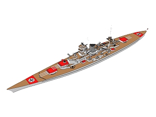 德国KMS-Scharnhorst沙恩霍斯特号战列巡洋<em>舰</em>草图大师...