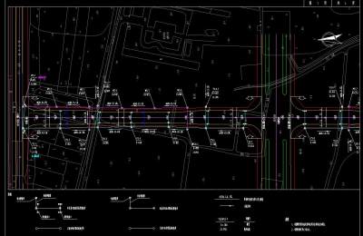 [安徽]一公里市政道路给排水施工图CAD图纸