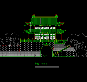 鼓楼CAD施工图，鼓楼CAD建筑图纸下载