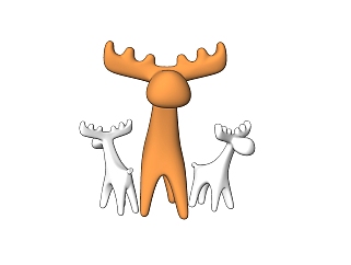 现代<em>儿童玩具</em>小鹿su模型，玩具草图大师模型下载