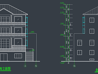 原创民居CAD图例，居民楼建筑施工图纸下载