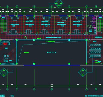 汽车销售服务中心装修图cad施工图下载、汽车销售服务中心装修图dwg文件下载