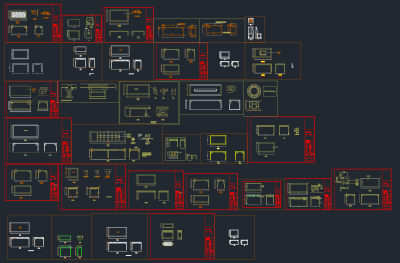 原创桌子CAD图库，桌子CAD图纸下载