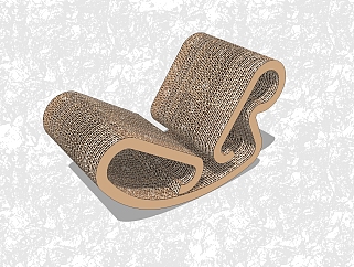 现代创意小座椅免费su模型，休闲椅草图大师模型下载