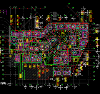酒店餐厅整套施工图，餐厅CAD施工图下载