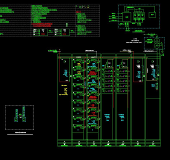 电气系统图CAD图纸强电弱电消防智能化配电箱照明系统图CAD图纸