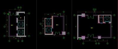 办公空间施工图CAD图纸，办公室cad设计图纸下载