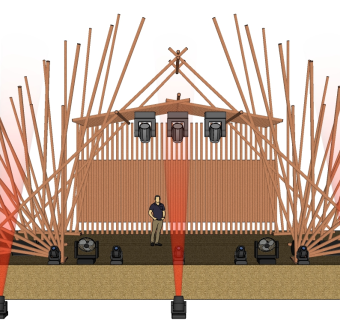 现代舞台草图大师模型，舞台SU模型下载