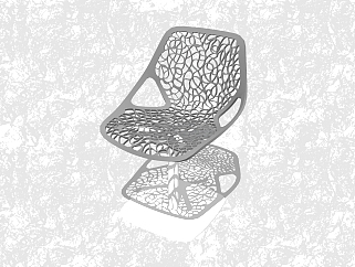 现代创意<em>小</em>座椅su模型，椅子草图大师模型下载