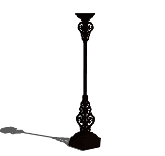 中式实木衣帽架草图大师模型,服装店衣架su模型下载