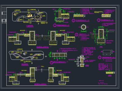 花园绿化设计施工图,cad建筑图纸免费下载