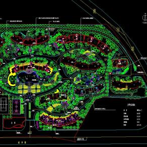 小区园林环境设计CAD规划图CAD图纸