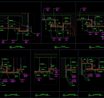 新中式别墅施工图效果图CAD图纸，别墅cad设计图纸下载