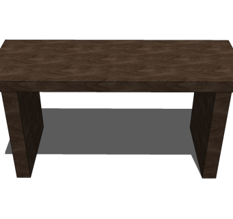 日式单桌SU模型下载，桌子草图大师模型