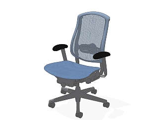 现代办公椅草图大师模型，办公椅sketchup模型，办公椅su素材下载