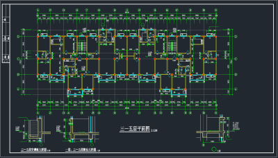 国贸中心一期14号楼CAD施工图，办公空间CAD施工图纸下载