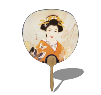 日式扇子SU模型下载，扇子skb模型分享