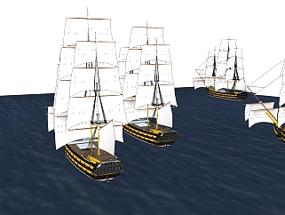 现代帆船免费su模型，现代帆船sketchup模型下载