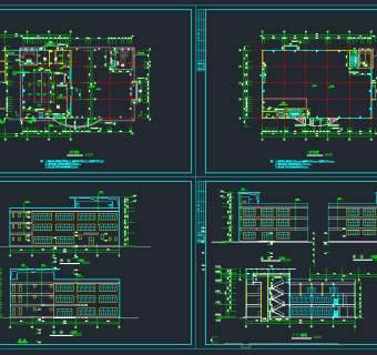 食堂建筑图纸，食堂建筑图纸下载