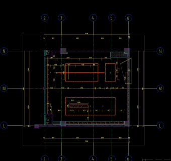 大汉富邦施工图效果图CAD图纸，办公室cad设计图纸下载