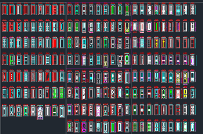 原创整木木门素材CAD图库，木门CAD图纸下载